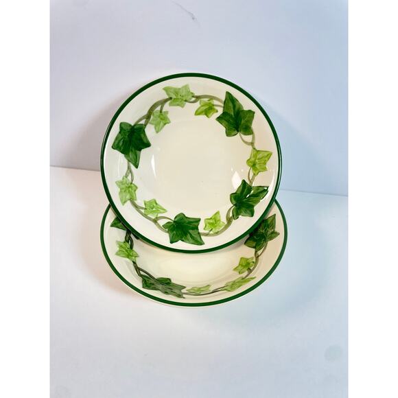 Franciscan Other - Franciscan Ivy Lot Of 2 Oatmeal Bowls 6” Made In California EUC